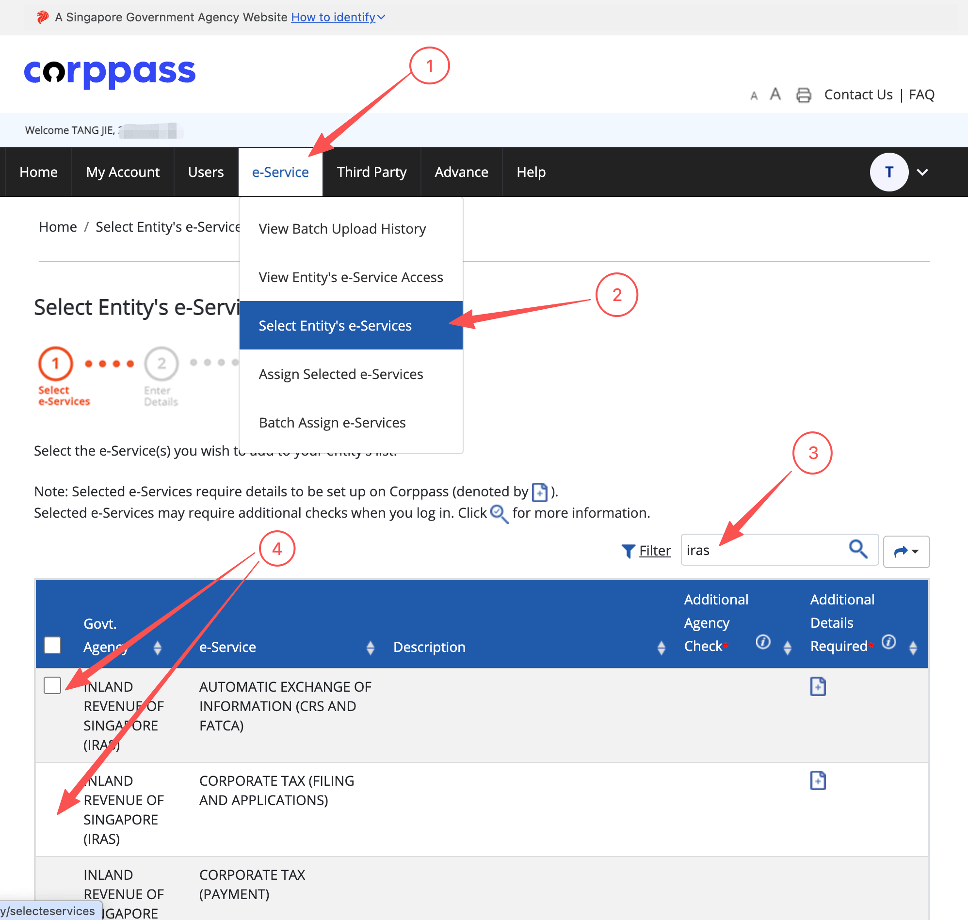 Corppass 授权第三方企业