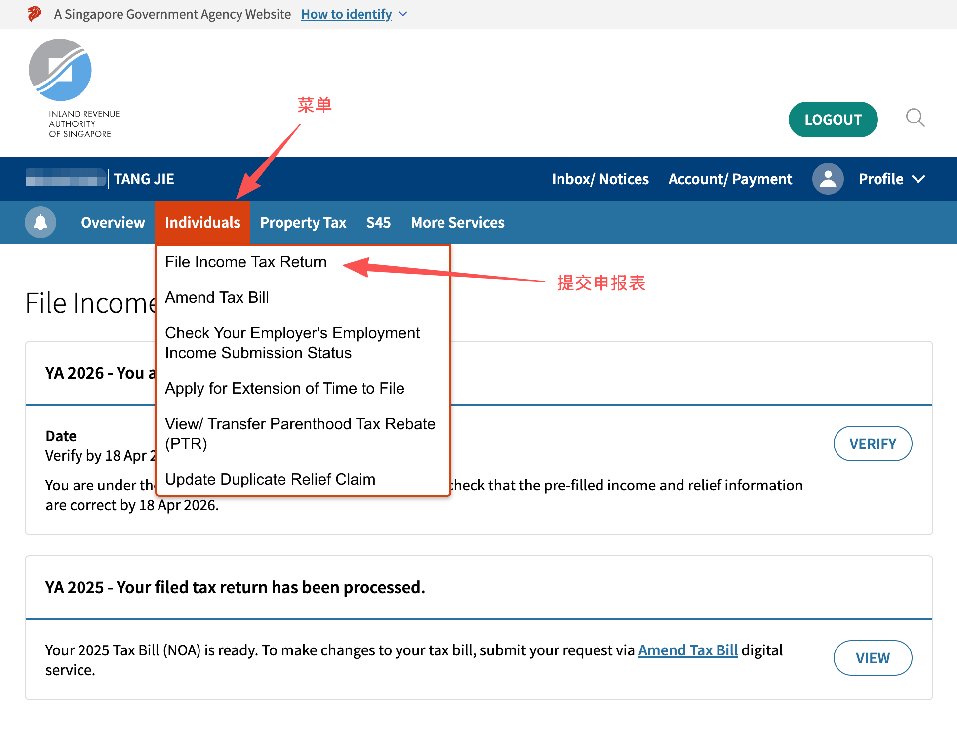 2026 年个人所得税申报教程