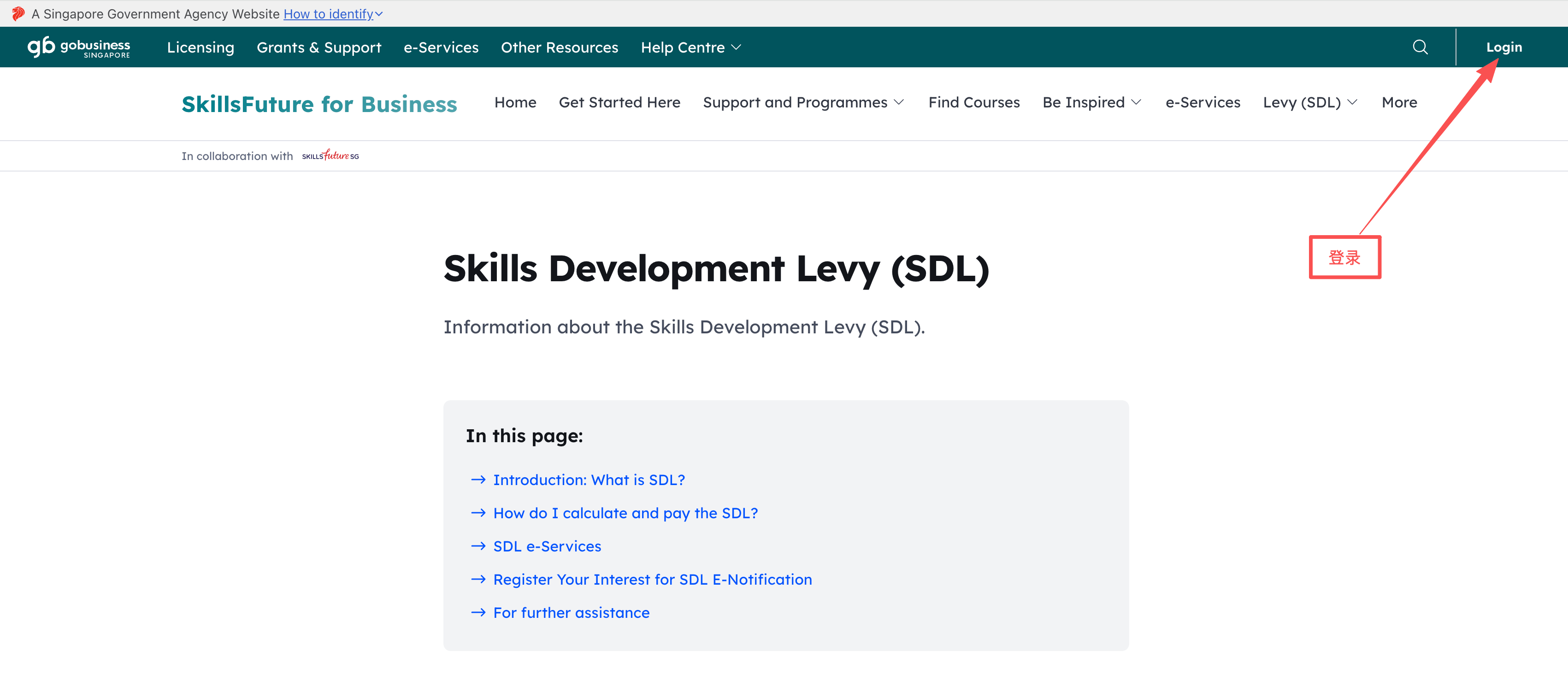 Skills Development Levy (SDL) 缴费教程